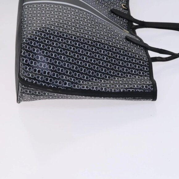 TORY BURCH Bally Tote Bag PVC Leather 2Set Black Yellow - Picture 4 of 14